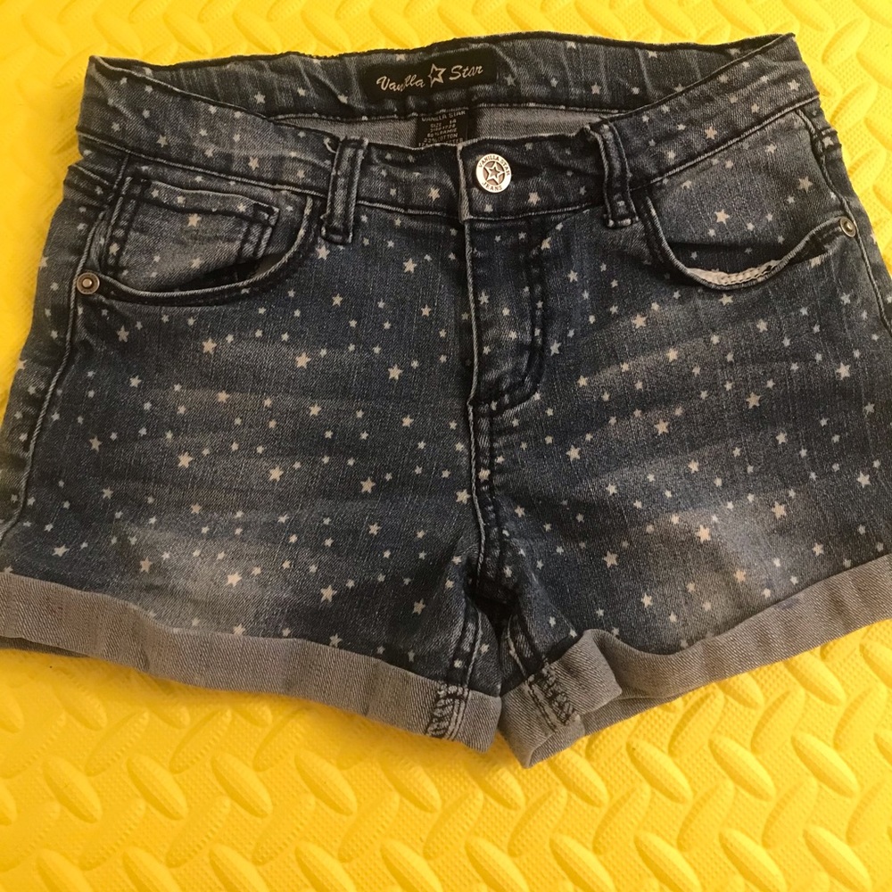 VANILLA Star denim girl shorts